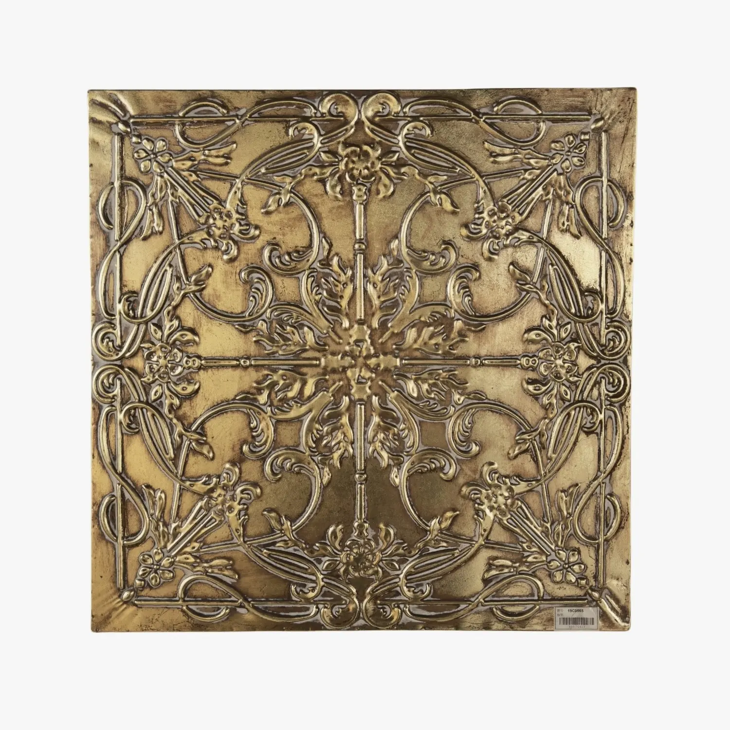 Atacado quadrado ferro ouro metal decorativo parede pendurado moderna casa sala de estar arte da parede decoração