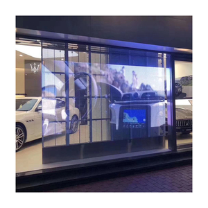 High Refresh Brightness Indoor Outdoor P3.91 Curtain Window <b>Grid</b> Screen Film Transparent Soft Led Ts High Refresh High - Product Image 1