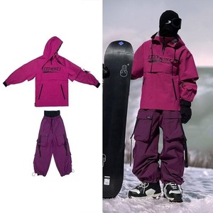 Traje de Esquí Nuevo Modelo Americano Mejorado para Hombre y Mujer, Pantalones de Esquí Impermeables y Cálidos para Snowboard al Aire Libre - Product Image 2