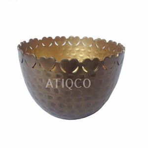 Elegante soporte votivo de Metal Rectangular de aluminio dorado para decoración del hogar uso en fiestas otros candelabros linternas y tarros de velas - Product Image 2