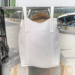 Customized White PP <strong>Tonne</strong> <strong>Bag</strong> <strong>One</strong> Ton Four Straps Thickened Wear-Resistant Woven Plastic Container <strong>Bag</strong> Model HYL-13 Industrial - Product Image 1