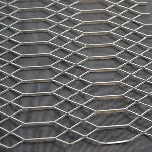 Expanded Metal Wire Mesh Sechseckige Stahldraht Meshs Expanded Metal Mesh Produktions linie