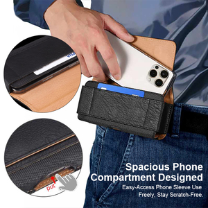 Sac banane de luxe en cuir PU <span class=keywords><strong>pour</strong></span> homme, étui portefeuille <span class=keywords><strong>pour</strong></span> <span class=keywords><strong>téléphone</strong></span> <span class=keywords><strong>portable</strong></span> - Product Image 2