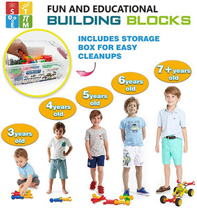 Gran Oferta, el Mejor Regalo para Niños Pequeños, Juego de Construcción de Ingeniería de 170 Piezas, Modelo Educativo STEM, Bloques de Construcción para Niños - Product Image 5