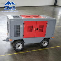 Compresseur d'air industriel portable à vis, alimenté au diesel, pour le forage de roches dans l'exploitation minière