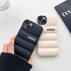 Pour <span class=keywords><strong>iPhone</strong></span> 14 pro Max étui doudoune visage X <span class=keywords><strong>12</strong></span> 13 11 15 Plus Pro Max <span class=keywords><strong>coque</strong></span> de téléphone Puffer - Product Image 2