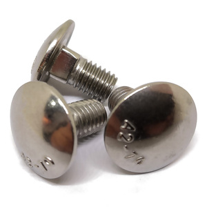สกรูหัวจม DIN 603 M3 M4 M8 M10 1/2 นิ้ว สแตนเลส พร้อมน็อต - Product Image 1