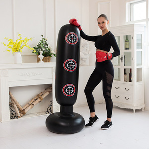 Mori Yuho - Pilar de Boxeo Inflable de 160 cm, Saco de Arena para Fitness, Moldeación Corporal, Artes Marciales y Defensa Personal - Product Image 3