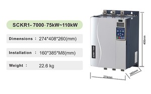 Motor Asíncrono de CA de 75KW, 380V, 150A, con Bypass Integrado, en Español, con Compresor de 100HP - Product Image 6