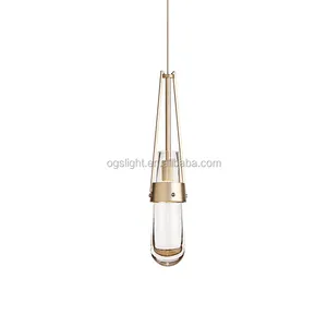 Sang Trọng Hiện Đại Bắc Âu Glass Treo Chiếu Sáng Trong Đánh Bóng Xi Lanh Teardrop Pendant Led Pendant Lamp Pendant Lights Chandelier