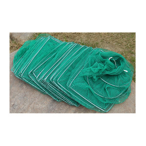 Cage à poisson flottante en HDPE et polyester vert Long piège filet de pêche pour <span class=keywords><strong>écrevisses</strong></span> <span class=keywords><strong>vivantes</strong></span>/crabe/homard <span class=keywords><strong>prix</strong></span> africain pour toute l'eau - Product Image 4