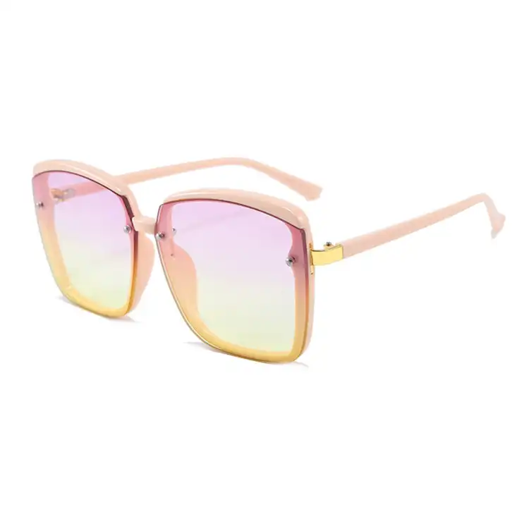 Latest Fashion Clear Square Sun Glasses Bulk Buy Linhai Manufacture Women Sunglasses