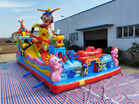 Château aquatique gonflable de bonne qualité, structure gonflable et glissière de piscine