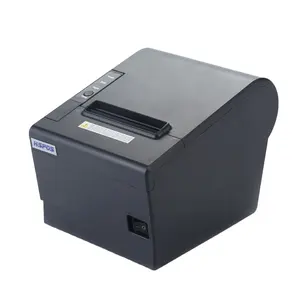 80Mm Thermische Printer Usb + Lan Interface Pos Ontvangst Printer 180 Mm/s Met Auto Cutter Printer Machine Voor Retail