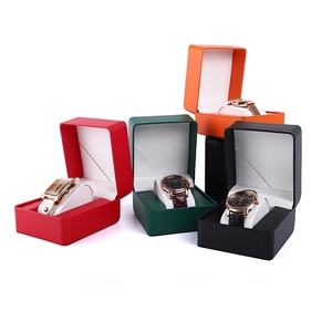 Caja de Reloj de PU de Diseño Minimalista, Caja Individual para Reloj con Tapa Abatible, Caja de Empaque para Reloj al por Mayor - Product Image 2