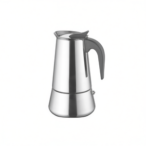 Cafetière Moka en acier inoxydable 6 tasses pour la préparation du café sur cuisinière - Product Image 2