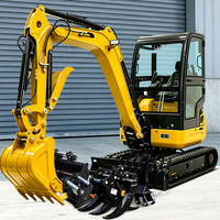 Nouvelle Arrivée : Excavatrice Compacte sur Mesure avec Cabine, Moteur Kubota, Certifiée CE – Fournisseur Direct d'Usine