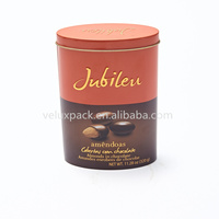 Boîte de conserve de forme ovale pour thé café boîte en fer blanc emballage bonbons chocolat étain conteneur