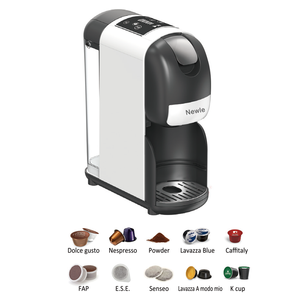 Cafetera Eléctrica Francesa Newle <span class=keywords><strong>de</strong></span> Acero Inoxidable, Automática, Italiana, 10 en 1, Multi-Cápsulas, para Café Molido, Vaporizador, 20 Bares - Product Image 1