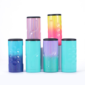 Gobelet isotherme à double paroi en acier inoxydable avec poignée et couvercle, style sport, mince, pour refroidir la bière, isolation thermique 24-36 heures - Product Image 3
