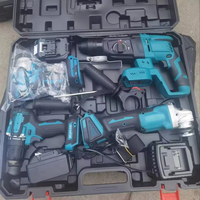 Juego de Herramientas Eléctricas Inalámbricas 4 en 1 con Motor sin Escobillas Profesional, en Caja Combinada