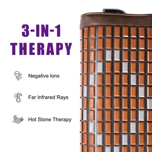 Bantal Pemanas Tourmaline Luxuryade LKT50 Terapi Inframerah Jauh Pijat Jade Nuga Bantal Terbaik - Product Image 2