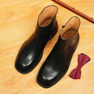 Botas Chelsea de Cuero Modelo 2025, Estilo Británico Retro para Otoño, Formales y Casuales para Hombre, Cálidas y de una Sola Pieza - Product Image 5