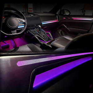Kit d'éclairage d'ambiance SJC pour <span class=keywords><strong>Porsche</strong></span> <span class=keywords><strong>Cayenne</strong></span> 2010-2017 LHD/RHD, intérieur automobile, 64 couleurs, ciel étoilé, symphonie dynamique, LED - Product Image 4