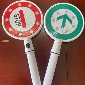 Señal de advertencia de tráfico, señal <span class=keywords><strong>led</strong></span> flash de retención manual - Product Image 3