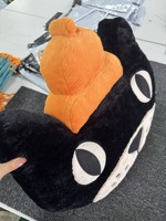 Peluche géante chat Geely 63 cm, super douce en coton, pour enfants, poupée de lit et jouet d'intérieur