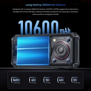グローバルバージョンOukitelWP368GB 128GBIP68防水指紋認証10600mAh6.52インチ4G携帯電話 - Product Image 5