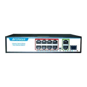 Gigabyte — interrupteur à 11 Ports OEM/ODM, Port POE sata, 8x10/100 mb/s, 2x10/100/1000 mb/s, Port vers UP, 1 x SFP