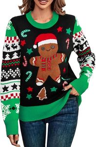 2024 Custom Design <strong>Women</strong> <strong>Christmas</strong> Sweater <strong>Plus</strong> <strong>Size</strong> <strong>Women</strong> Ugly Celebrity Carnival <strong>Christmas</strong> <strong>Jumpers</strong> - Product Image 5