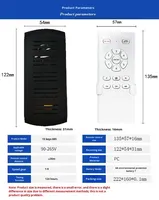 Ventilateur intelligent Maidi 55W Android IPS avec télécommande, chandelier à onduleur haute tension, alimenté par batterie, accessoires universels