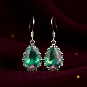 Elegant <b>Water</b> Drop <b>Crystal</b> Earrings For Women 925 Silver Plated Rhinestone Classic Party Jewelry Drop Earrings Bezel Setting - Product Image 2