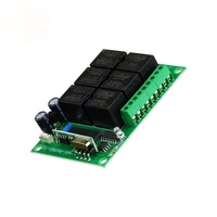 DC 12V 6 canaux 315 433MHz Module récepteur relais universel multifonctionnel RF commutateur de télécommande sans fil