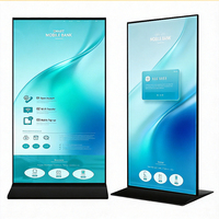 Reproductor de Publicidad Vertical 4K Personalizado de 65 y 85 Pulgadas, con Soporte de Pie, Resistente a Impactos, Señalización Digital a Prueba de Roturas, Pantalla Digital