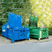 Compacteur de déchets de marque RNKJ avec élévateur de bac, machine à compacter les déchets de papier, compacteur de déchets plastiques
