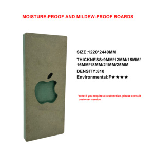 Pannello <span class=keywords><strong>MDF</strong></span> CARB P2 Melaminico 18mm per Armadietti, <span class=keywords><strong>MDF</strong></span> HMR (Alta Resistenza all'Umidità) con Anima Verde per Mobili da Cucina - Product Image 4