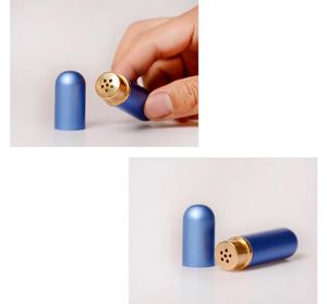 High Quality 5ml Refillable Blank Aluminum Nasal <strong>Inhaler</strong> Aromatherapy Essential Oil Bottle Tube with Cotton Strip - Product Image 6