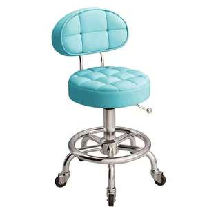 Wholesale Adjustable Hydraulic Round Roller Pedicure Stool Chair With Wheels Beauty Salon Technician Massage <b>Table</b> Living Room - Product Image 1