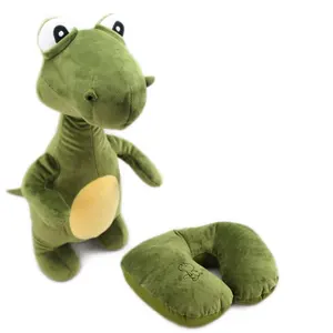 Dinosaur Plush Doll Transform U Shape Pillow 2in1 Stuffed Animals