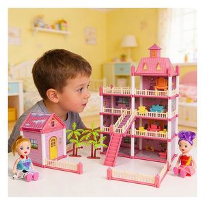 Living Room Dollhouse Scene Set with Sofa <b>Table</b> Decor Furniture Creative Display Gift for Unisex Kids Family Room <b>Plastic</b> PVC - Product Image 3