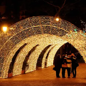 假日照明户外防水拱形隧道装饰图案灯中国发光二极管灯