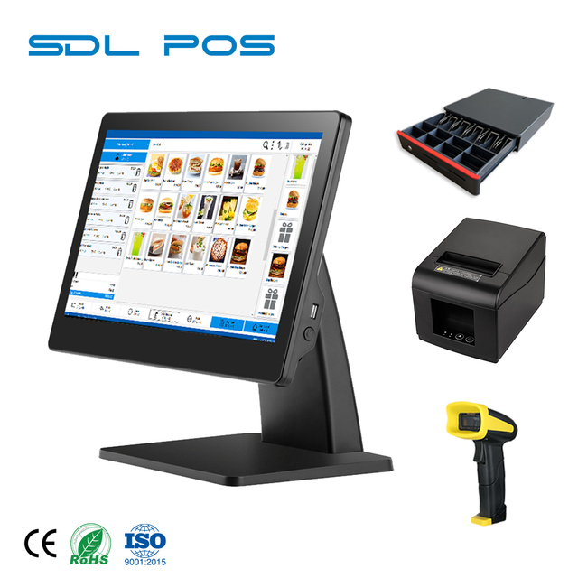 Factory Custom Register Cash Electronic Table Fast Food Pos Systems Retail Shop Systems Beauty Supply Complete Great Price