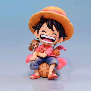 Venta al por mayor: Figuras de PVC XinS versión Q de Luffy, Zoro y <span class=keywords><strong>Sanji</strong></span>, muñecos de moda para decoración de coches, modelos de 14 años de duración. - Product Image 2
