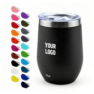 Custom 12oz Stainless Steel Double Layer Eggshell <b>Insulated</b> Vacuum Thermos Coffee Cup Outdoor Mini Egg Shaped Cup <b>Mug</b> with Lid - Product Image 1