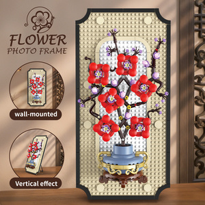 Plum Blossom Plant Hanging Flower Model Building <strong>Blocks</strong> Set ABS Plastic 529+ Pieces for 7-9 Years Old Children's Toy Gift - Product Image 2