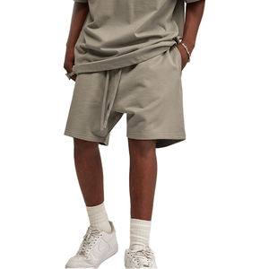 All'ingrosso <span class=keywords><strong>Shorts</strong></span> Oversize Vintage con lavaggio acido comodi eleganti loghi personalizzabili 100% Best-Seller in cotone al ginocchio - Product Image 2