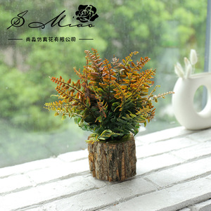 กระถางดอกไม้ไม้ประดิษฐ์ต้นไม้จำลองของตกแต่งบอนไซขนาดเล็กยอดนิยม - Product Image 3
